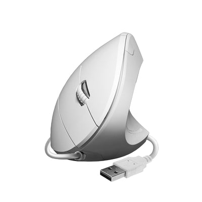 Subblim Mouse Glide Vertical Ergo Vertical USB 1600DPI - 5 Buttons - Uso Diestro - White — image 1