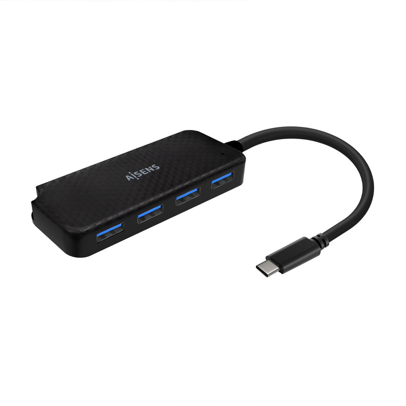 Aisens Hub USB 3.1 USB-C - USB-C/M-4XTIPO a/H - 15CM - Colour Black