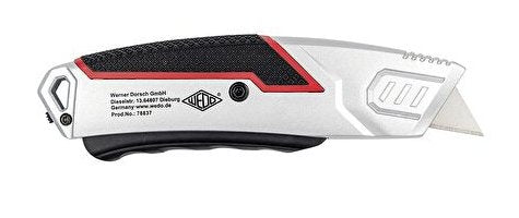 Wedo 78 837 Black Red Silver Cúter Cuchillas Intercambiables