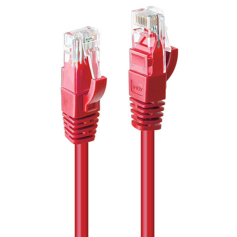 Lindy Network Cable CAT.6 U UTP ROJO10M