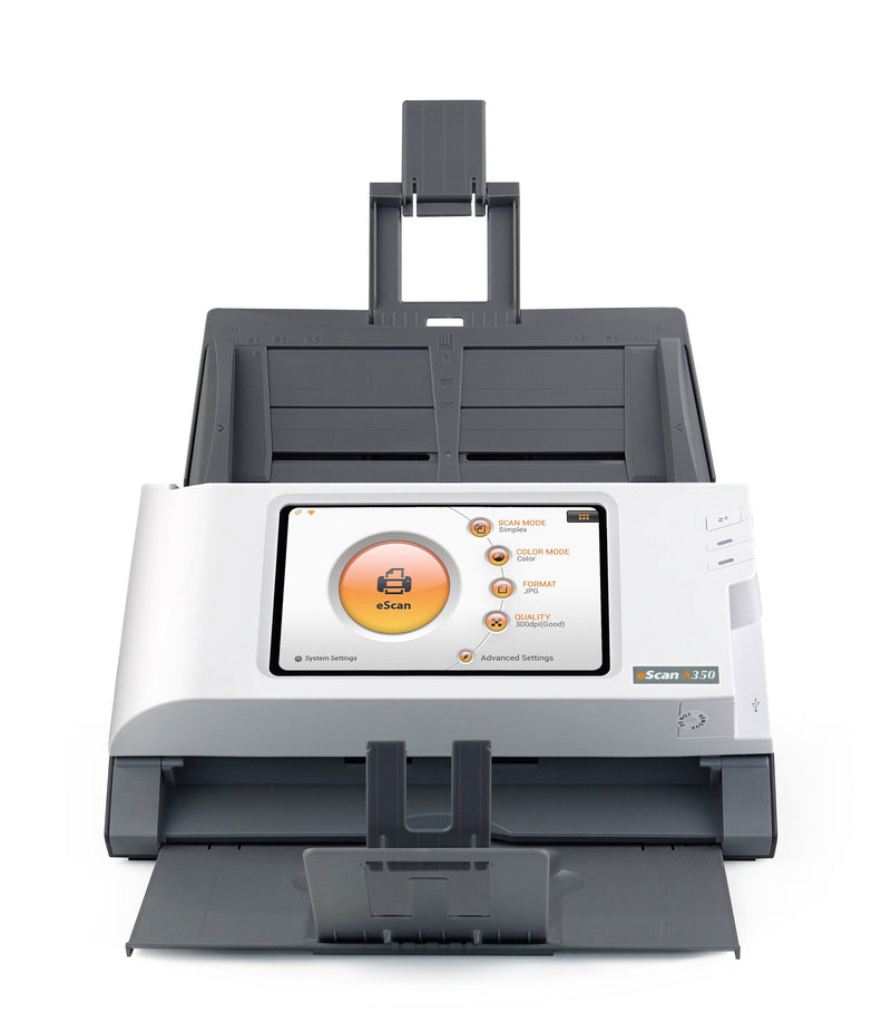 Plustek Escan A350 Essential 600 X 600 DPI Scanner With Alimentador Automatic Documentos (adf) Black White A4
