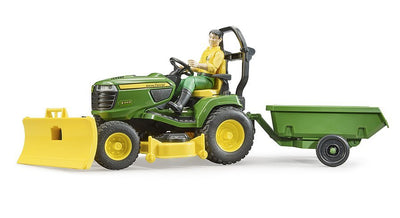 Bruder Bworld John Deere Tractor Lawnmower With Operador a Bordo, Model Vehículo 62104 — image 1