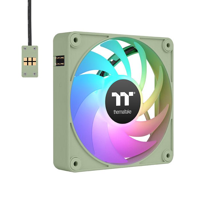 Thermaltake Fan PC CT120 Ex ARGB Sync Refrigeración PC Green Claro, Paquete 3 CL-F196-PL12MG-A