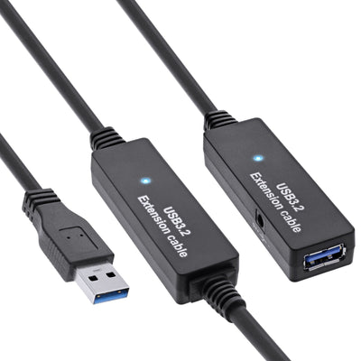 Inline Cable USB 3.0 Cable Repetidor Activo Type a Male a Female Black 15M — image 1