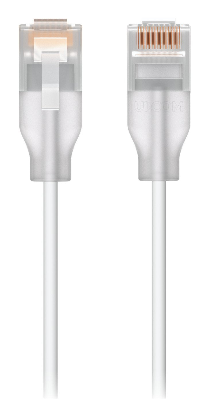 Ubiquiti UACC-CABLE-PATCH-EL-12M-W Network Cable Translúcido, White CAT.6