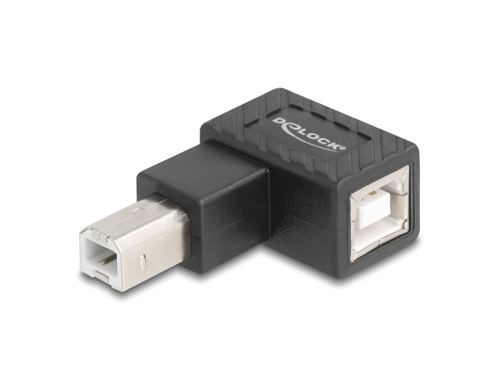 Delock Adapter USB 2.0 USB Typ-b Male a USB Typ-b Female 90° Links Angular