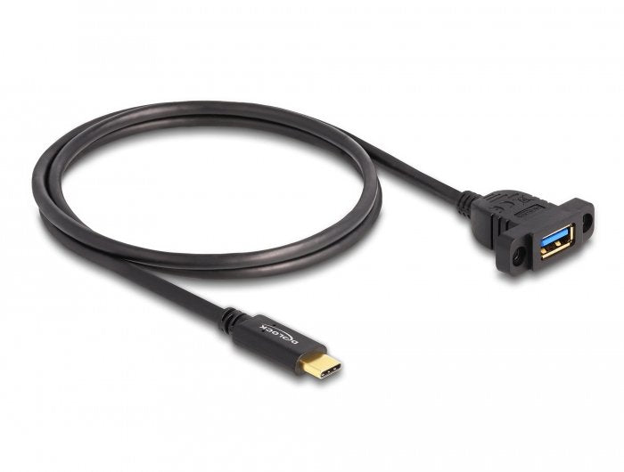 Delock Superspeed USB 10Gbps (USB 3.2 Gen 2) USB Cable Type-c™ Connector Male a USB Type a Connector Female 1M