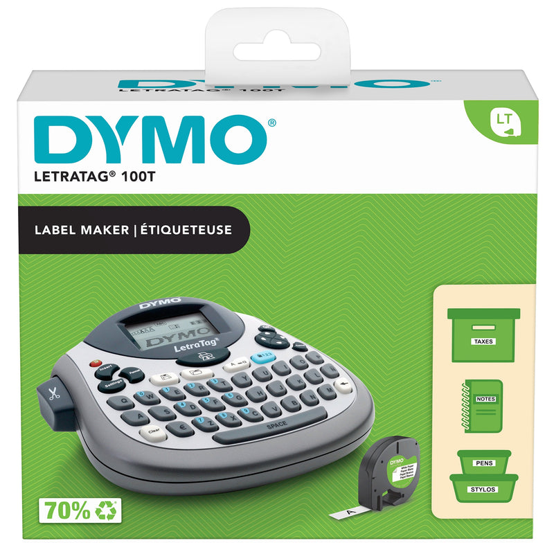Dymo Rotuladora Electrónica Letratag LT-100T Silver