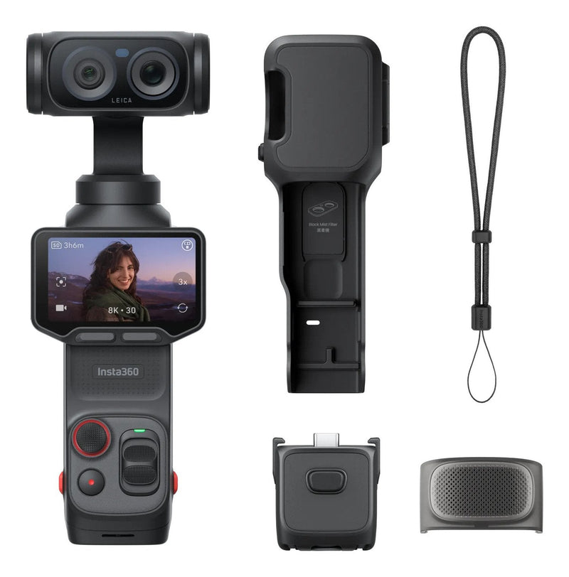 INSTA360 Camera Digital Deportiva Luna Pro 8K Ángulo Visión 360 Black