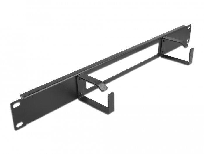 Delock 19 Patch Panel Gestión Cables With Opening And 2 Stands 1 U Black