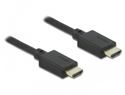 Delock HDMI Cable High Speed 48Gbps 8K 60HZ Black 1 Tape Measure 85384 — image 1