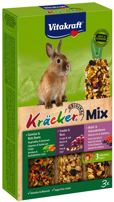 Vitakraft Kracker Frutas Bosque/Avellanas/Verduras - Golosinas Conejos - 3 Pieces — image 1