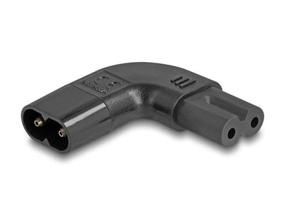 Delock Power Adapter IEC 60320 - C8 a C7, Connector Male Connector Female 2,5A, 90° Izquierda Derecha Angulado — image 1