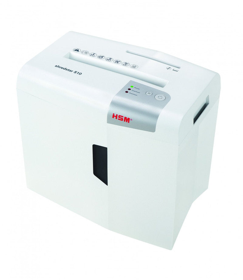 Hsm Shredstar S10 Paper Shredder Documentos Tiras 6MM 10 Hojas 125W 18L (1-3 Usuarios) Paper N1