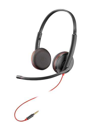 Poly Blackwire C3225 Blackwire 3200 Series Headphone Oreja Cableado Cancelación Sound Activo Connector 3 5MM B — image 1