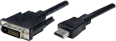 Manhattan 372503 Cable 1,8M HDMI DVI-d Black — image 1