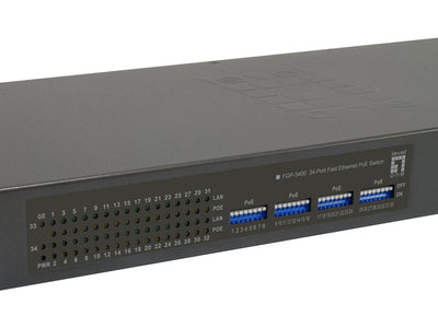 Levelone Switch 34X Fe FGP-3400W250 2XGE 19 250W 32XPOE — image 1
