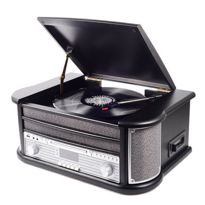 Denver Tocadiscos MRD-51 Black, Automatic Black Wood 33 1/3,45,78 Rpm, Rotating Dab, Fm — image 1