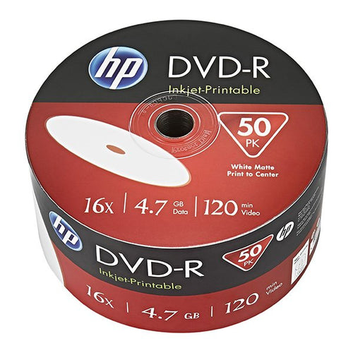 HP Dvd-r 4.7GB/120MIN/16X Bulk Pack (50 Drives — image 1