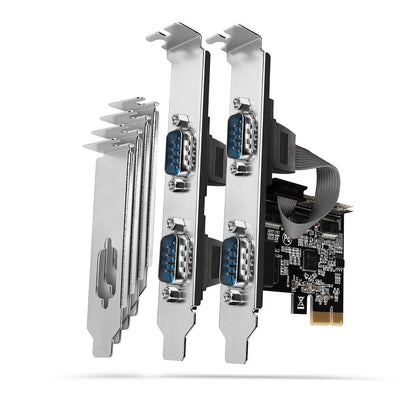 Axagon Pcea-psn Pcie-adapter With 4X Seriell-ports - Asix AX99100 Chipsatz Card And Adapter Interfaz Internal  — image 1