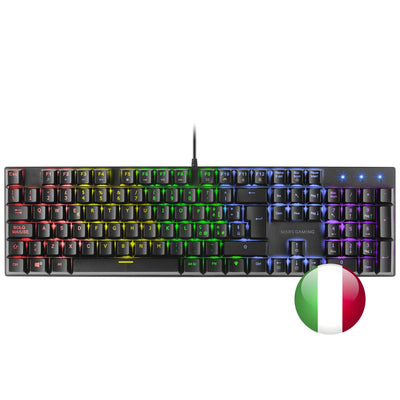 Mars Gaming Keyboard Mecanico RGB MK422 - Tecnologia Antipolvo - Efectos Iluminacion Rainbow - Keys — image 1