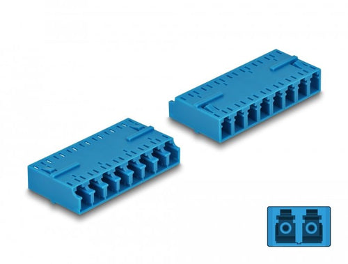 Lwl Empalme HD Lc Octuplex Connector Female a Lc Octuplex Connector Female Blue — image 1