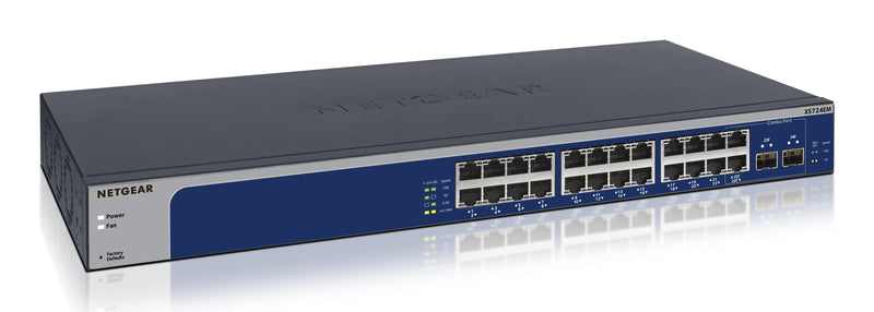 NETGEAR XS724EM Gestionado L2 10G Ethernet (100/1000/10000) 1U Blue Grey