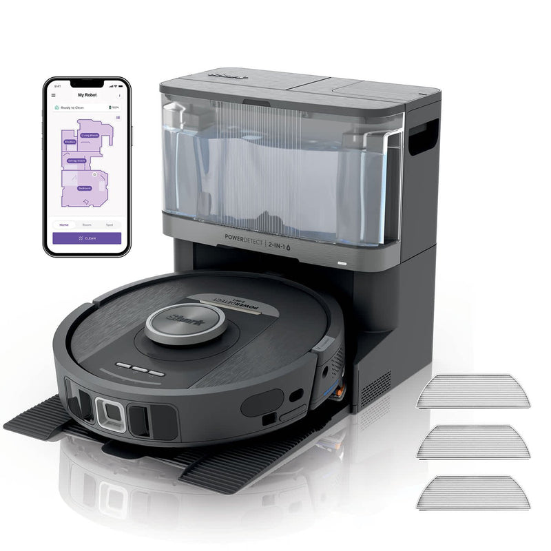 Shark Robot Aspiradora RV2800YEEU 0,3 L Negro Plata