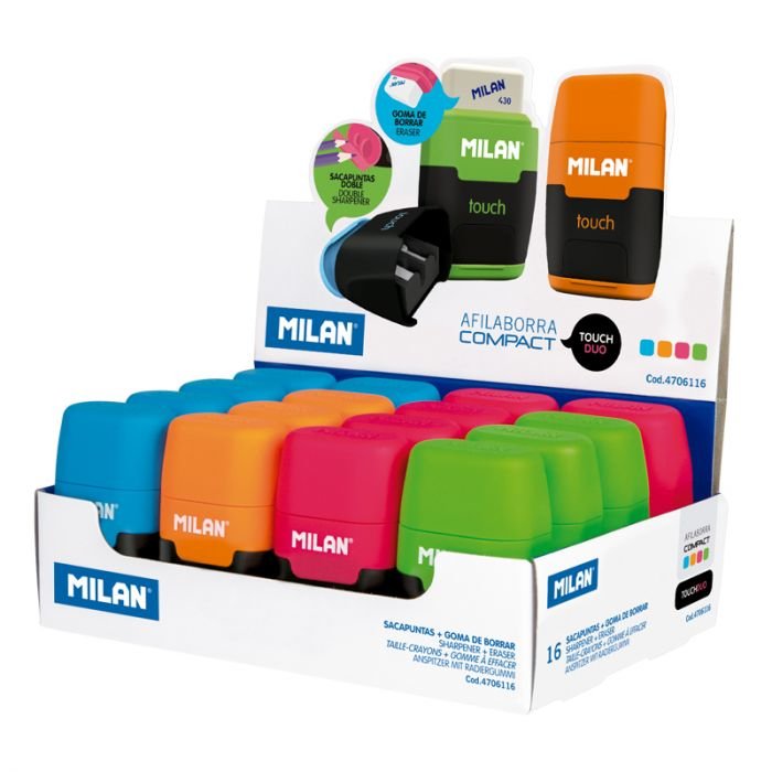 Milan Box Of Afilaborras Compact Touch Dú Or / 16 Units/ Colours Surtidos