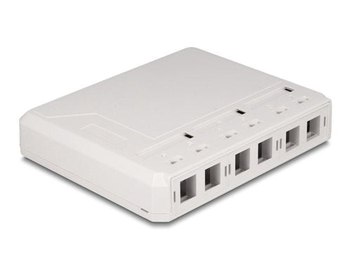 Keystone Housing Vacía 6 Port Fibre Optic And Network White — image 1