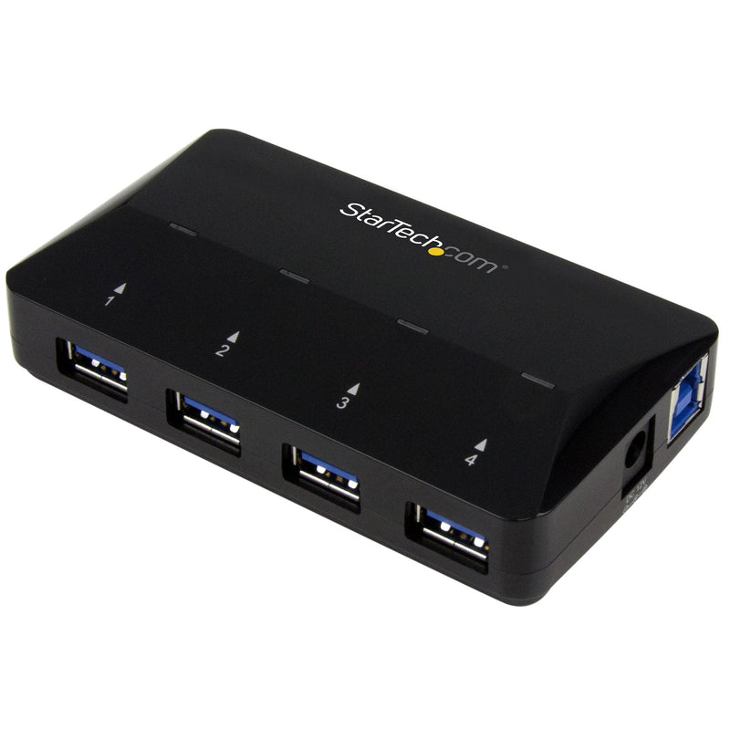 StarTech.com Concentrador USB 3.0 4 Ports Ladrón Con Ports Charging Y Sincronización Concentrador Con 1 Port 2 4A S