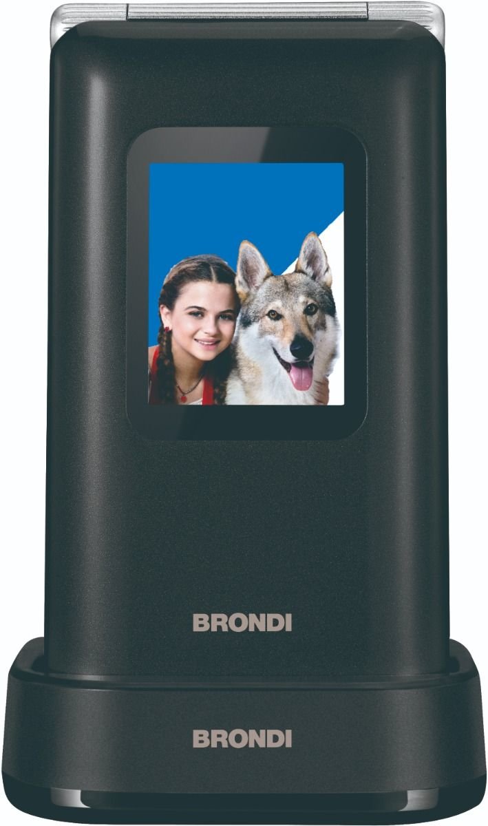 Brondi Mobile Phone Amico Prezioso 4,5CM (1.77) Black Metallic Característica