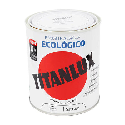 Esmalte Ecológico Water Satinado White 750ML Titanlux 01T056634 — image 1
