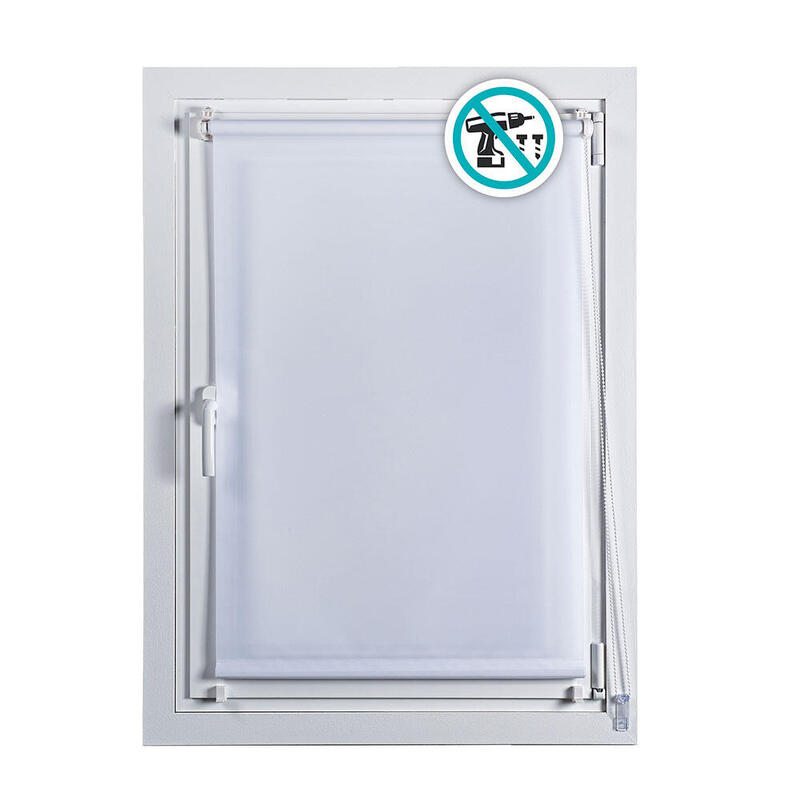Estor Enrollable Clip&fix 90X180CM White Nieve Stor Planet