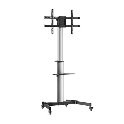 Aisens Stand Floor With Wheel Tray Dvd Monitor / TV 50KG 37-86, Negro-plata — image 1