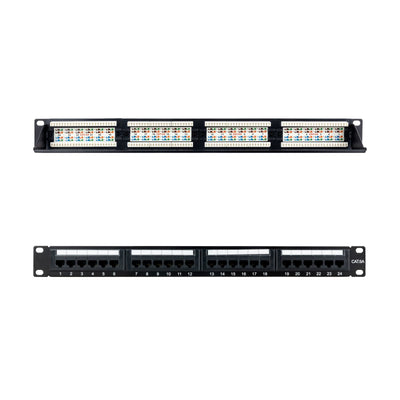 Nanocable Panel Parcheo 24 Ports CAT.6A UTP 19 1U - Black — image 1