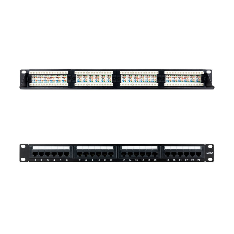 Nanocable Panel Parcheo 24 Ports CAT.6A UTP 19 1U - Black
