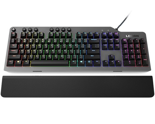 Lenovo Legion K500 Keyboard Set USB QWERTY English Ee. Uu. Black Grey — image 1