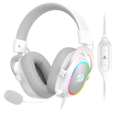 Redragon Zeus X Headphone Gaming RGB Virtual 7.1 USB Microphone White — image 1