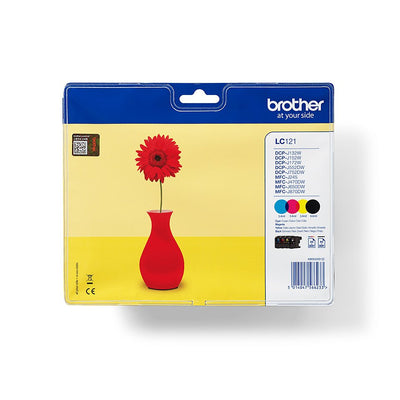 Brother Ink Genuine LC121 Black + 3 Colours — image 1
