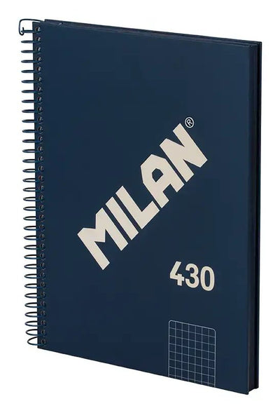 Milan Serie 1918 Notebook Espiral Formato A5 Cuadricula 5X5MM - 80 Hojas 95 Gr/M2 - Microperforado, 2 Taladros — image 1