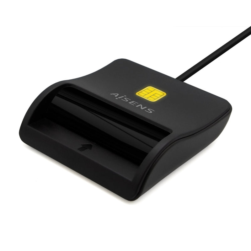 Aisens Reader Card Smart Dni USB-C - Black