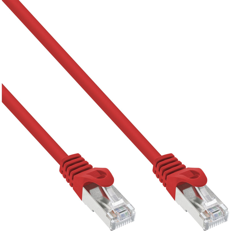 Inline Network Cable F/UTP CAT.5E Red 0.5M