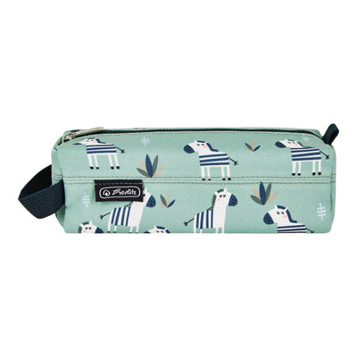 Herlitz Quattro Crazy Zebra Case Soft Poliéster Black Green White — image 1