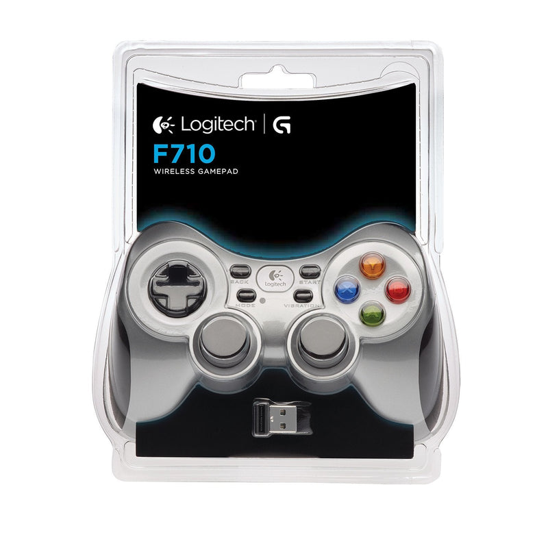 Logitech Gamepad F710 Wireless Compatible PC - Vibracion - 2.4GHZ - 2 Batteries Aa - 940-000142