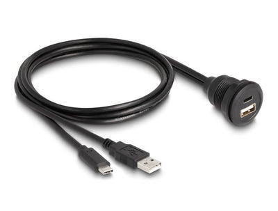 Delock 88102 USB 2.0 USB Cable Tipo-a And Type-c™ Integración 1M Black — image 1
