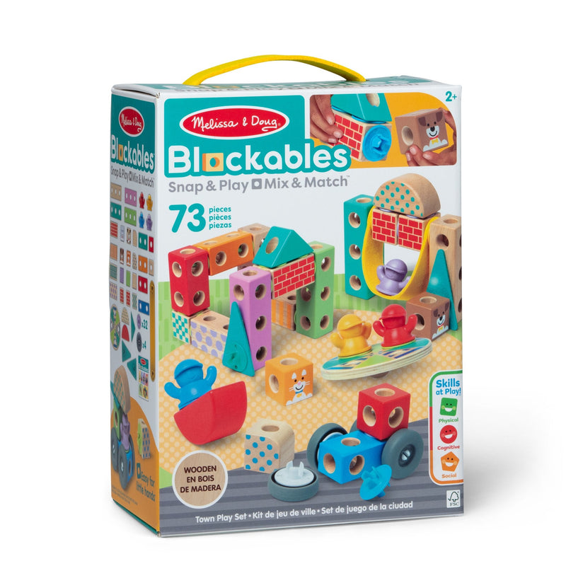 Spin Master Melissa & Doug - Set de Ciudad Bloqueable, Juguete Construcción 6074901