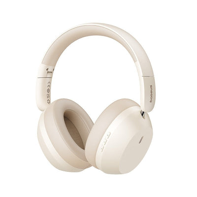 Baseus Headphones Bass 35 Max. Wireless And Alámbrico USB Type-c Bluetooth Beige — image 1