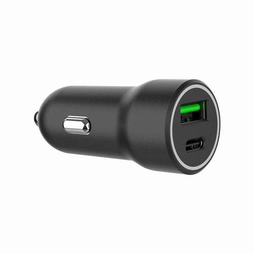 Gembird Fast Charger Car With 2 Ports Usb, Type-c Pd, 20W, Black — image 1