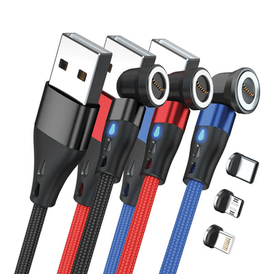 Realpower Magnetic Cable 3 Amp SET,1M,3 Cable With Adaptern — image 1